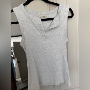 Universal Thread Light Gray Ribbed Tank Top
